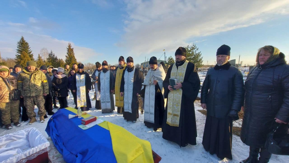 Броварщина попрощалася із воїном Суховій Сергієм Анатолійовичем, мешканцем с.Мокрець